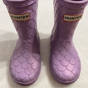 Hunter Kids Purple Rain Boots